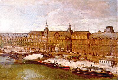 Almeida Junior Arredores do Louvre Germany oil painting art